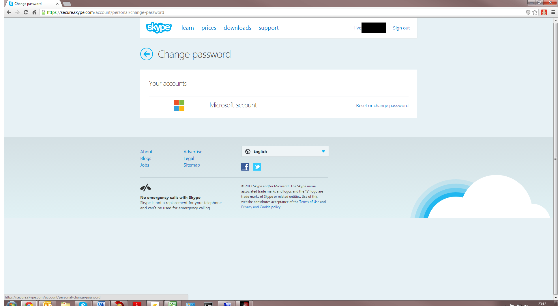skype sign in forgot password